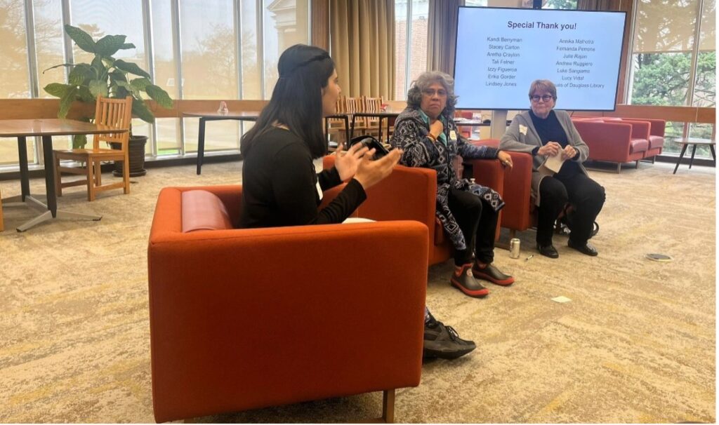 Dr. Rebecca Mark a, Charlotte Bunch, Radhika Balakrishnan.